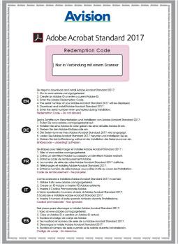 NUR IN VERBINDUNG MIT EINEM SCANNER - Adobe Acrobat Standard DC 2017 - Vollversion OEM PKC Win Deutsch