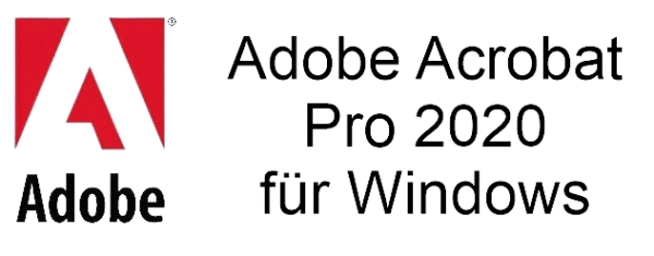NUR IN VERBINDUNG MIT EINEM SCANNER - Adobe Acrobat Pro 2020 PKC Dauerlizenz für Windows